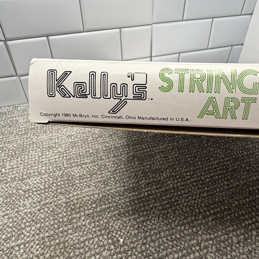 String Art Kit 1980 VTG Afternoon Chat Bird‎ Floral Complete New Open Box Craft